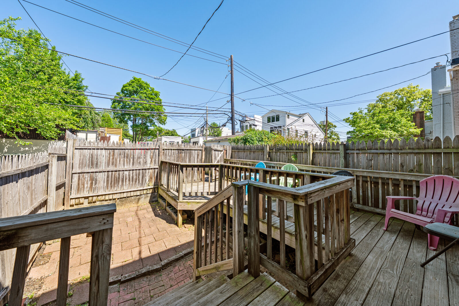 Rear deck