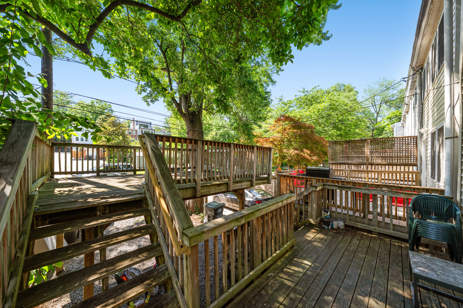 Rear deck