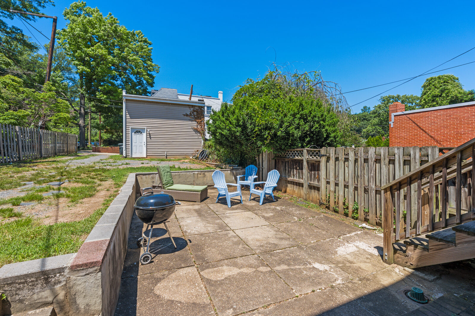 Backyard patio