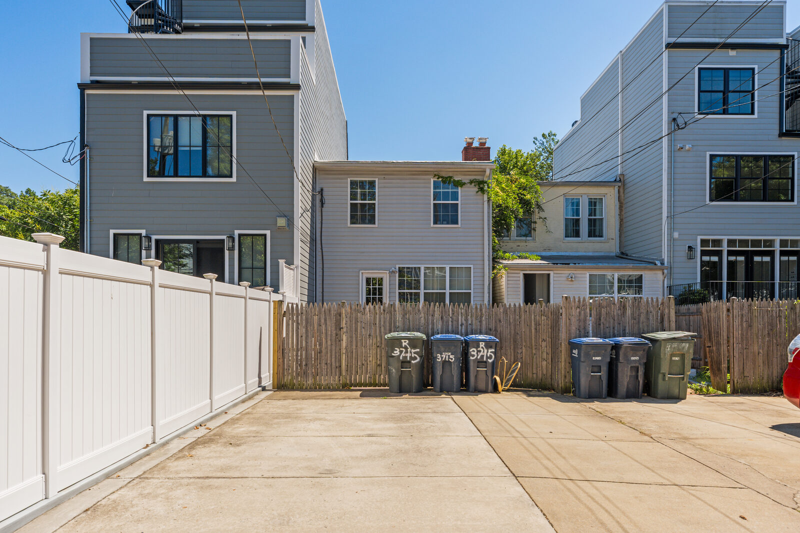 Rear of home