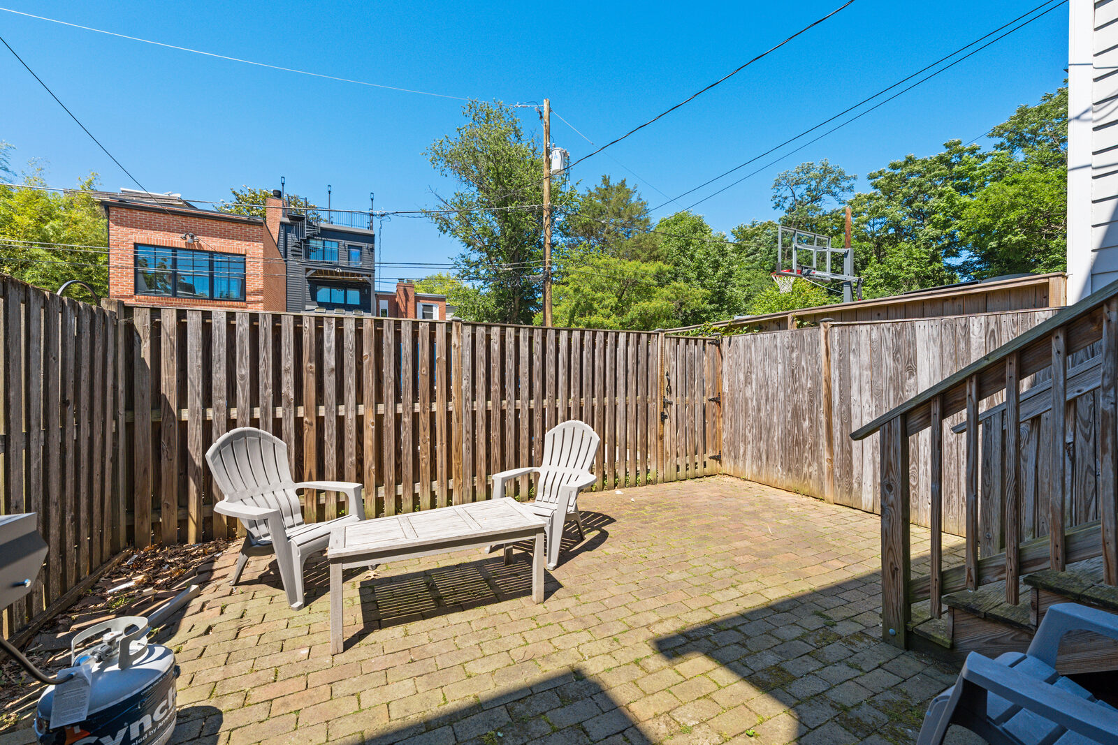 Rear patio