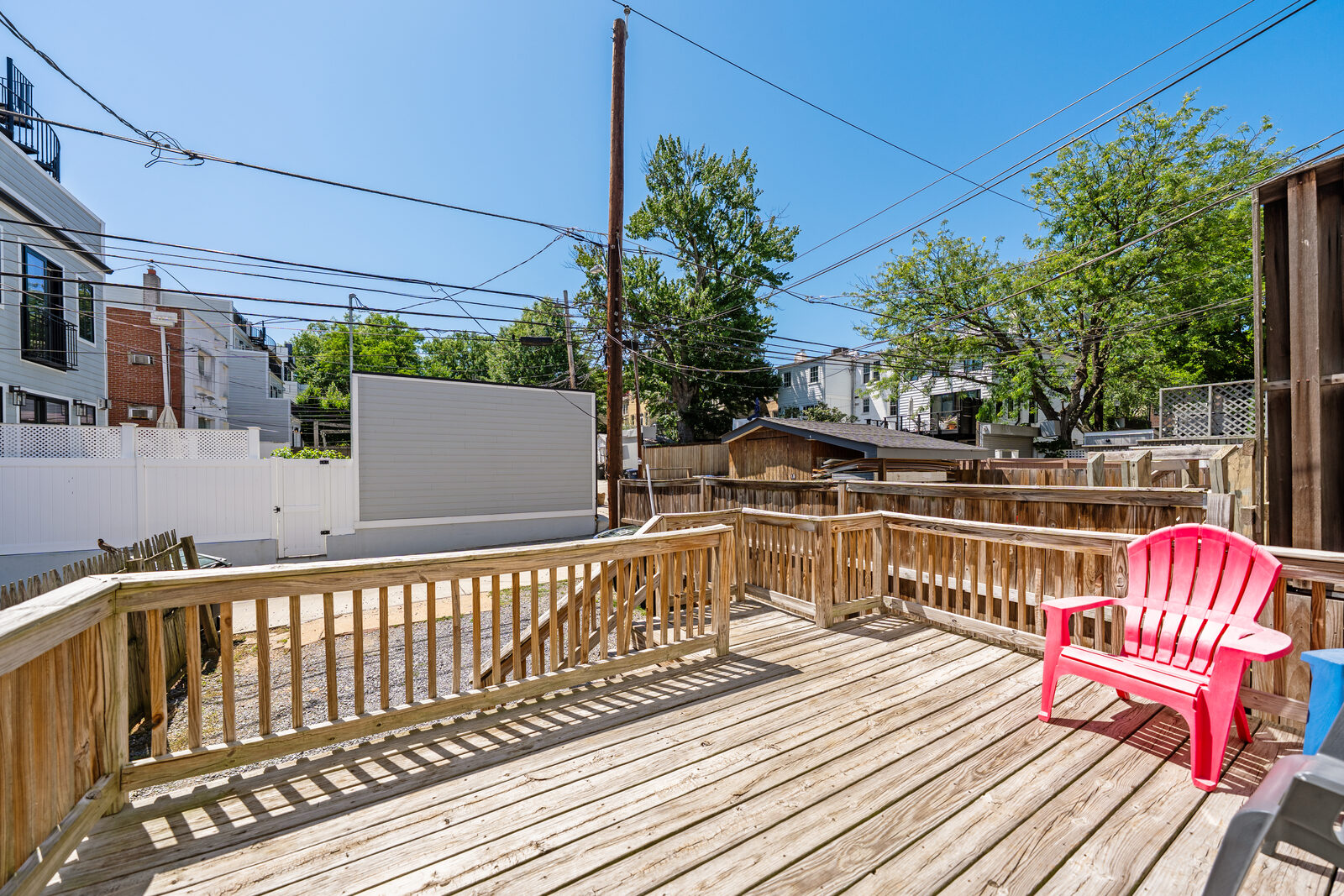 Rear deck